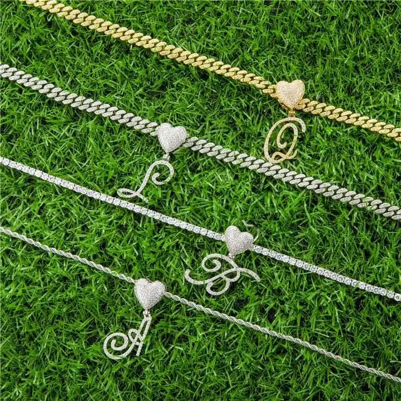 New Arrival Iced Out Cubic Zircon Gold Plated Custom Jewelry Necklaces ...