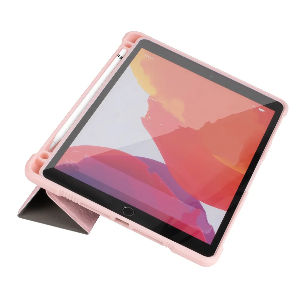 product custom slim design leather tablet case for ipad pro 11  129 2021 new manufacture smart cover shockproof tablet case-5
