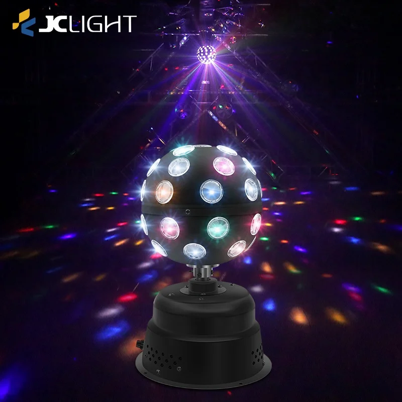 Dj-lichter Ktv Disco Rotierender Moving Head Rgb Stroboskoplicht Led Kristall-magic Ball Laser Disco Licht Für Zuhause Und Party