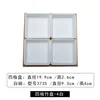 Four-compartment bamboo tray - 4 white