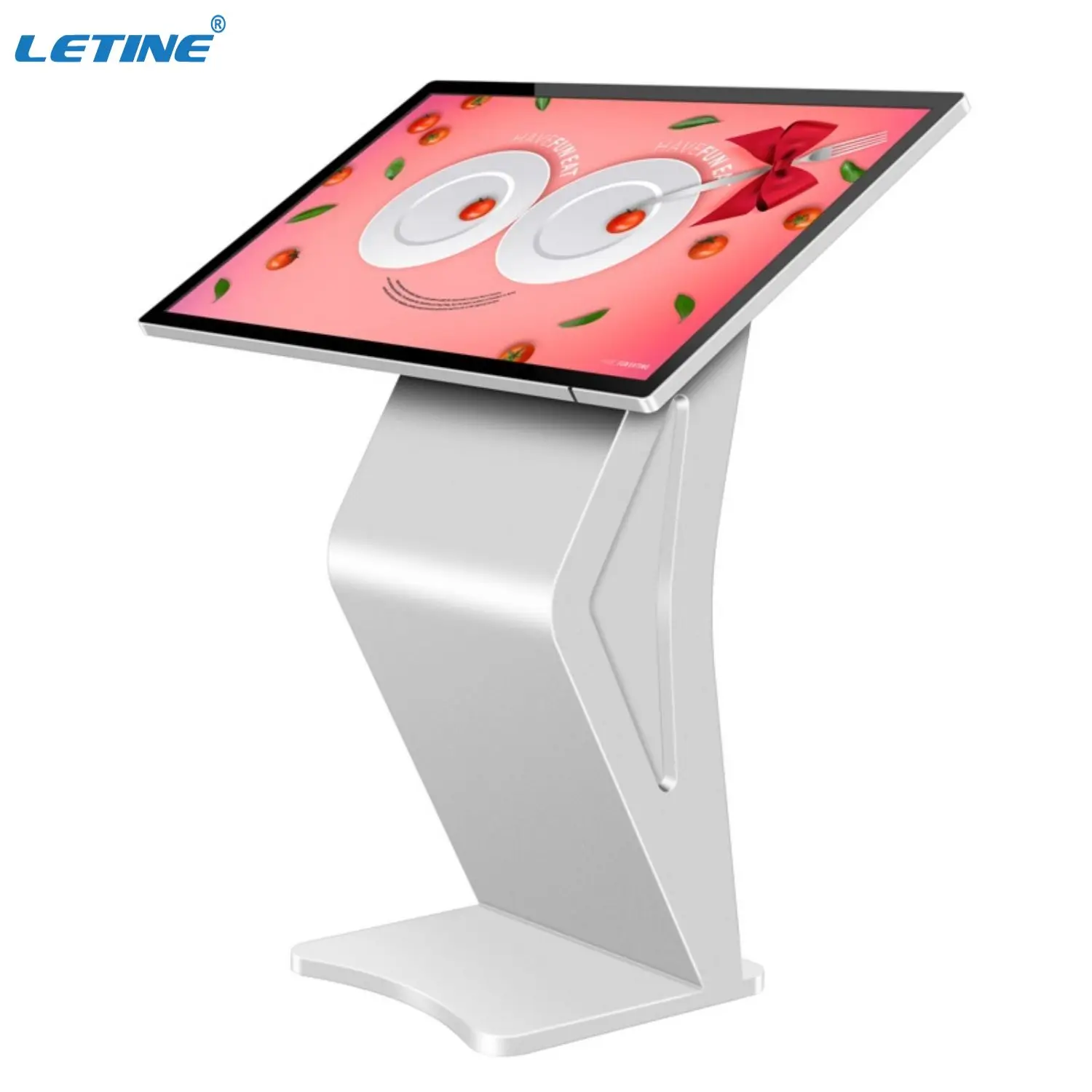 Movable Cart Stand Advertising Display FHD Lcd Media Player Digital Signage Advertising Players