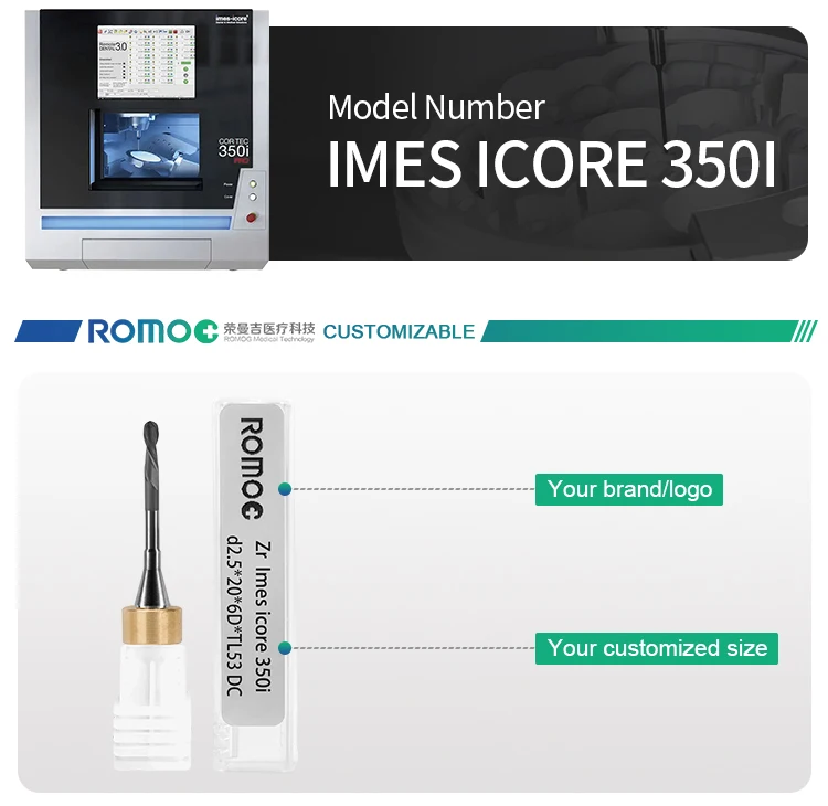 Dof Dental Laboratory Cadcam Crn Cvd Milling Machine Burs Zirconia Block Diamond Coated Mill Dc