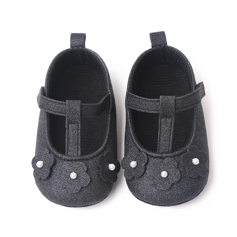Beautiful Bling Glitter Material Fancy Baby Girl Shoes Newborn Infant Shoes for Girls details