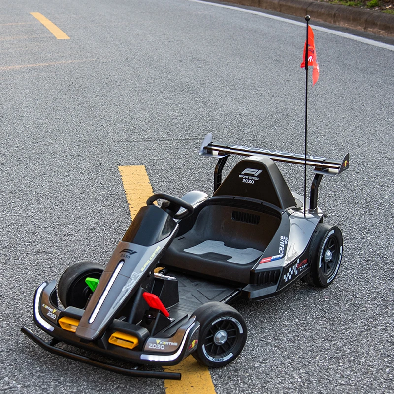 Factory Best Selling Go Kart for Kids Toy Drift Car Rechargeable Battery Operated Adults Can Ride Child Toy Electric Racing Car