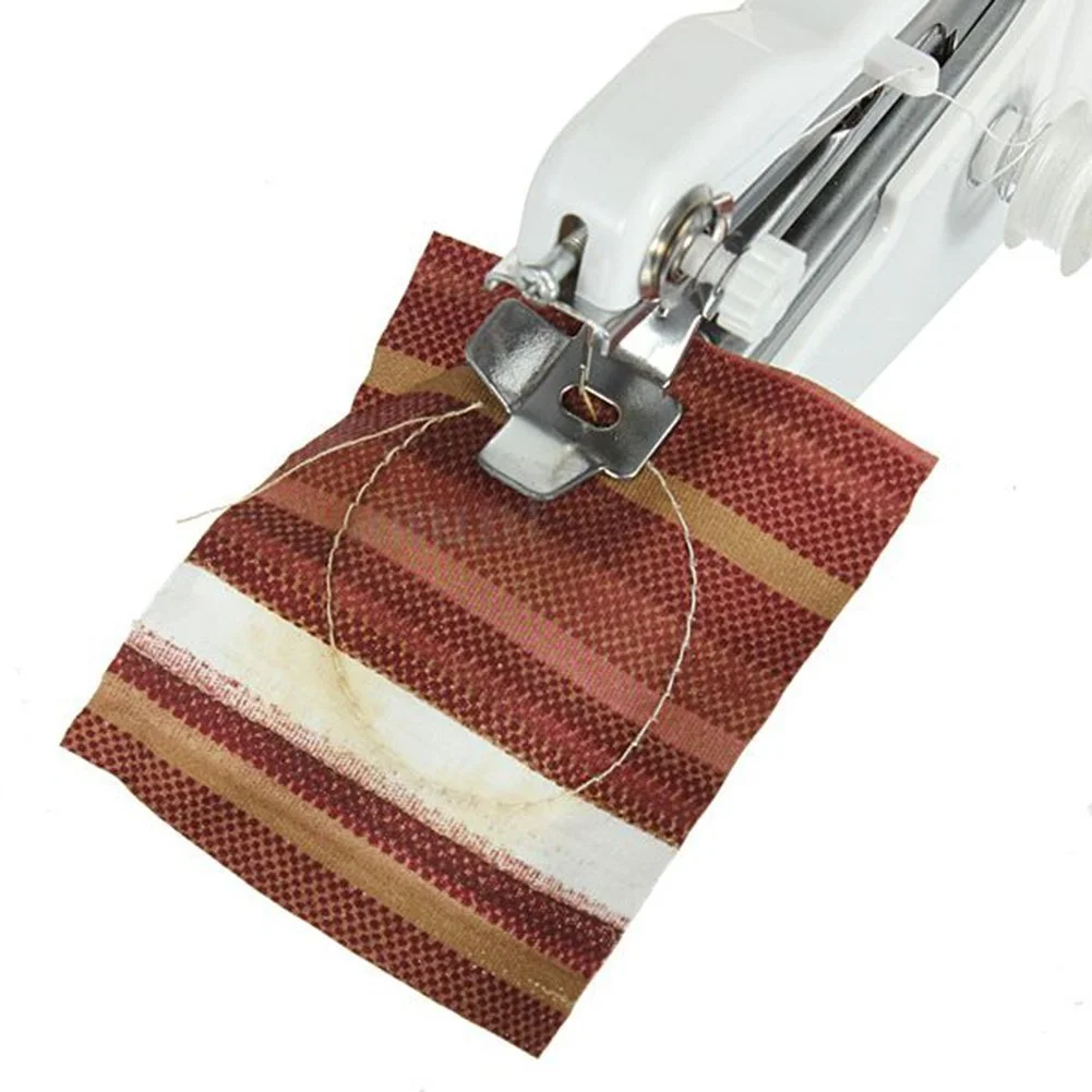 Mini Handheld Sewing Machine Manual Shoes Sack Portable Home for Sale Locking Button Hole Hand Operated Stitch Multifunction