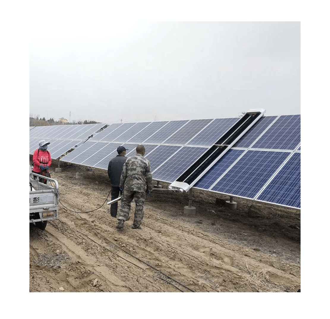 Solar Panel Water Dry Washing PV Module Clean Machine Automatic Solar Panel Cleaning Robot for Solar Energy System