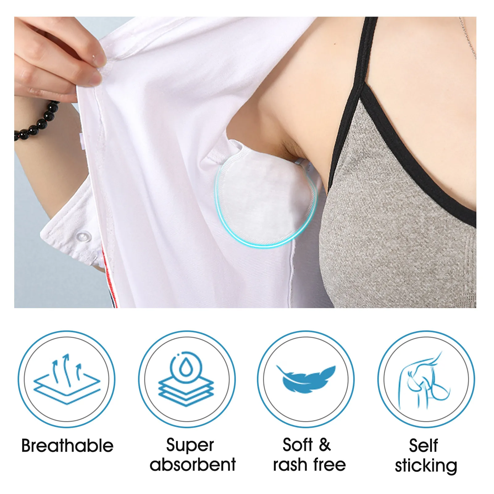 Sous-vêtements Anti-transpiration Coussinets Anti-transpiration SUPVOX – Pour Soutien-gorge, Lavables Et Respirants Sous-vêtements Anti-transpiration Coussinets Anti-transpiration SUPVOX – Pour Soutien-gorge, Lavables Et Respirants