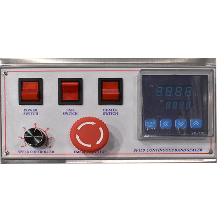 Continuous Nitrogen Gas Filling Flush Plastic Bag Band Sealer Heat Sealing Machines
