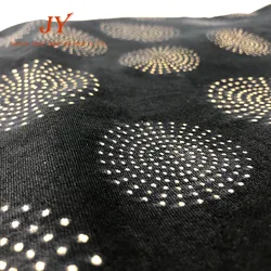 Маленький минимальный заказ, 92% полиэстер, 8% спандекс, бархатная фольга с голограммой в виде звезды, бархатная ткань с принтом