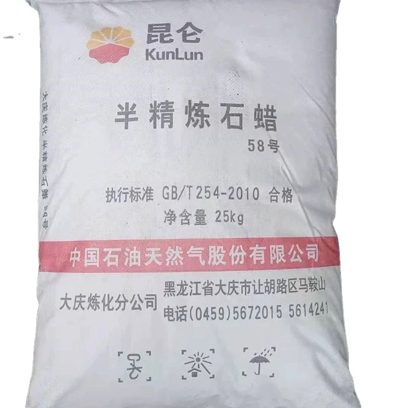 Bulk Paraffin Wax Fully Refined Paraffin Wax 5860 Kunlun Paraffin Wax
