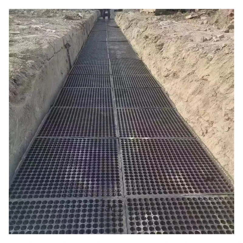 Artificial Turf Water Filter Mat Landscape Greening HDPE Drainage Board Planting Drainage Tray Roof Garden Plastic Grass Grid