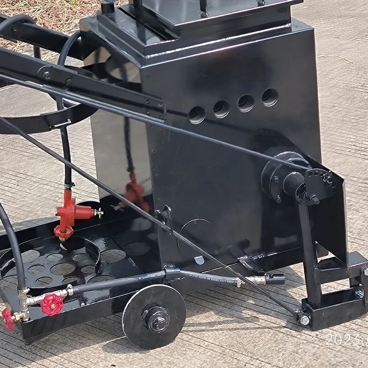 Hand push Asphalt crack Sealant heating cart for road pavement repair process