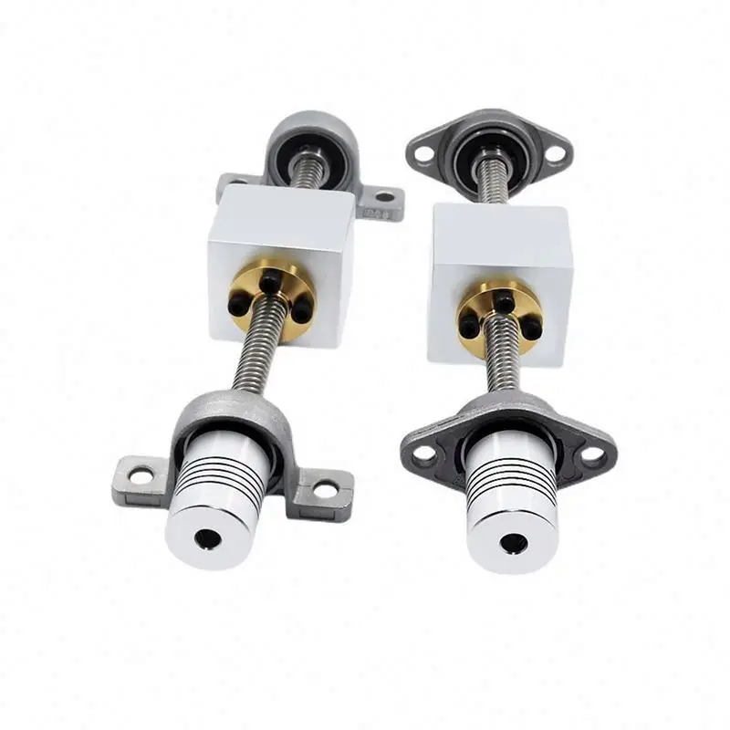 TEBAK  Lead Screw Nut Sleeve Set Recipe Nut Holder T8 8mm16mm T16 Lead Screw 3D Printing Lead Screw Diameter 8mm Trapezoidal