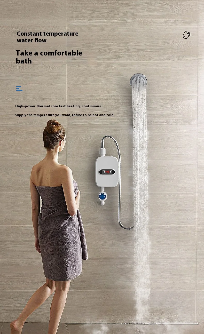 دش صغير كهربائي صغير LED لحظية وسريع لسخان الدش ل RV عبر الحدود من المصنع مباشرة