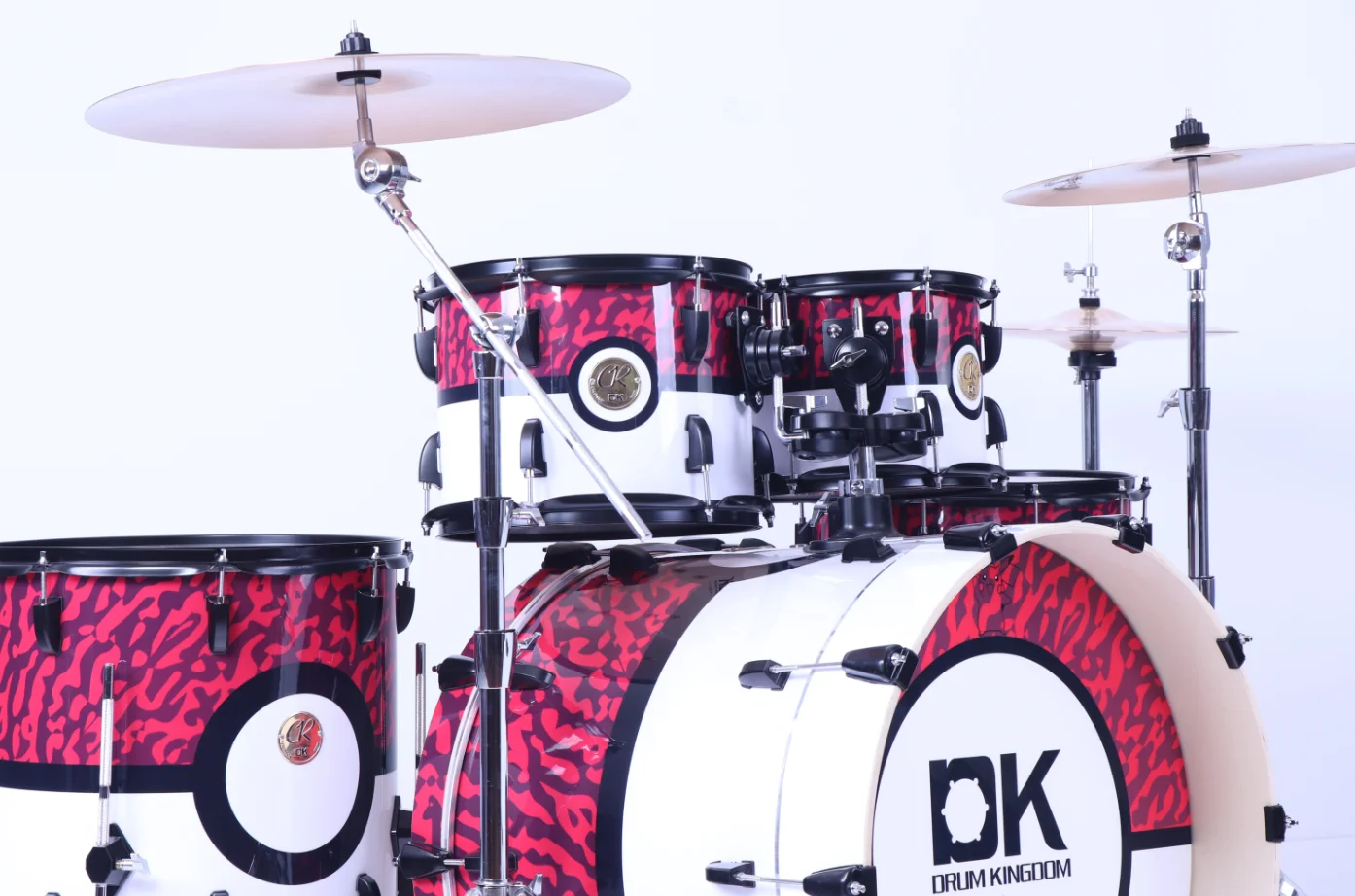 Musical Instruments PVC Cover Printing Color Percussion Acoustic Drum Kit