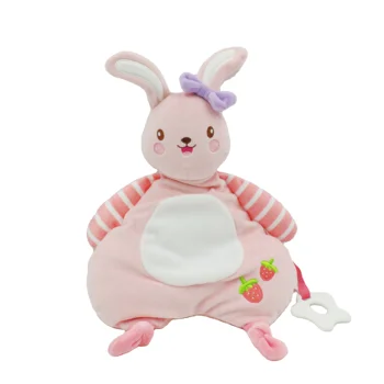 Low MOQ soft things for babies stuffed animals Security Blanket Rabbit mini stuff toys plush toys