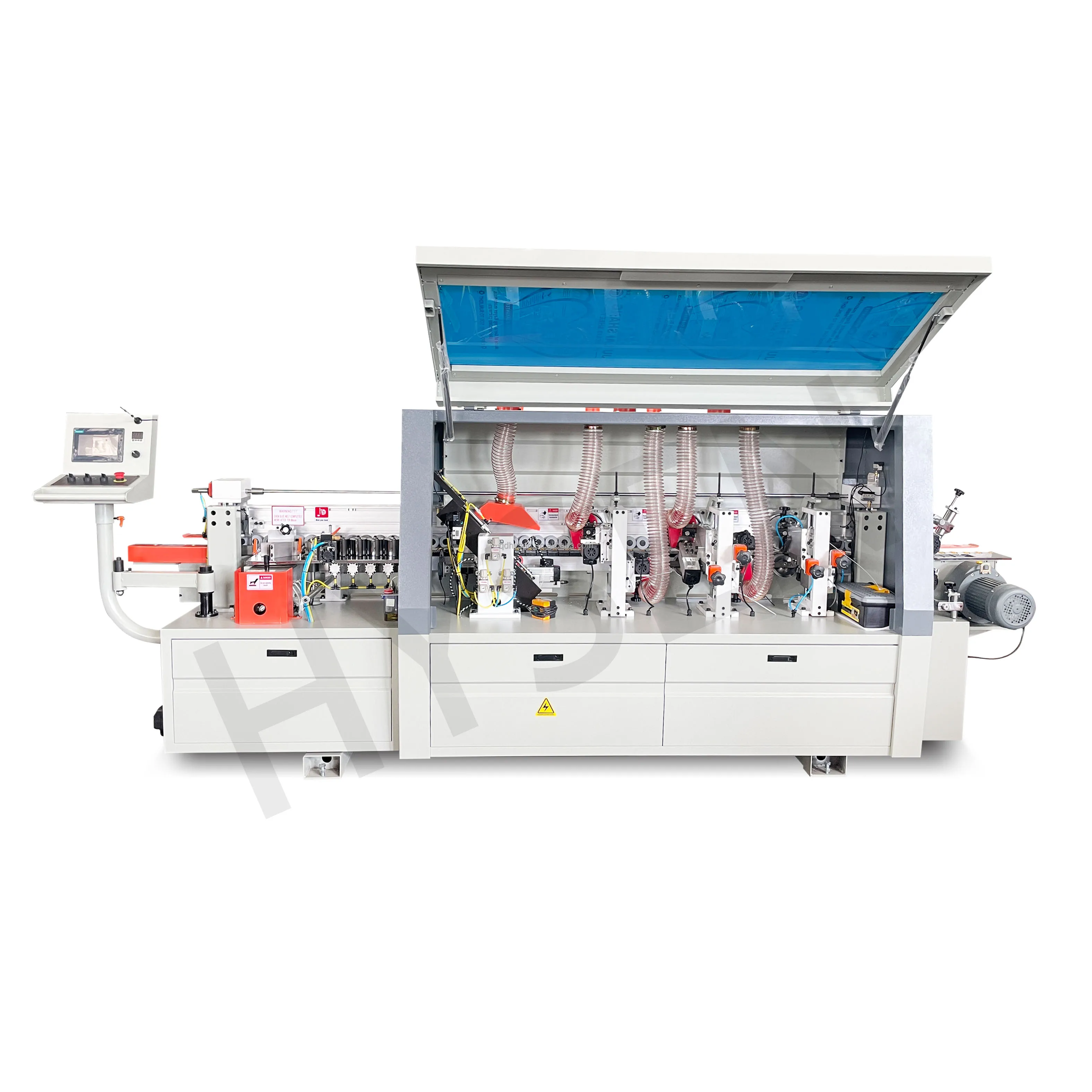 Fully Automatic CE Certified Edge Bander for Wood Furniture Cabinets PVC Edge Banding Machine Cleaning Buffing Glue Functions