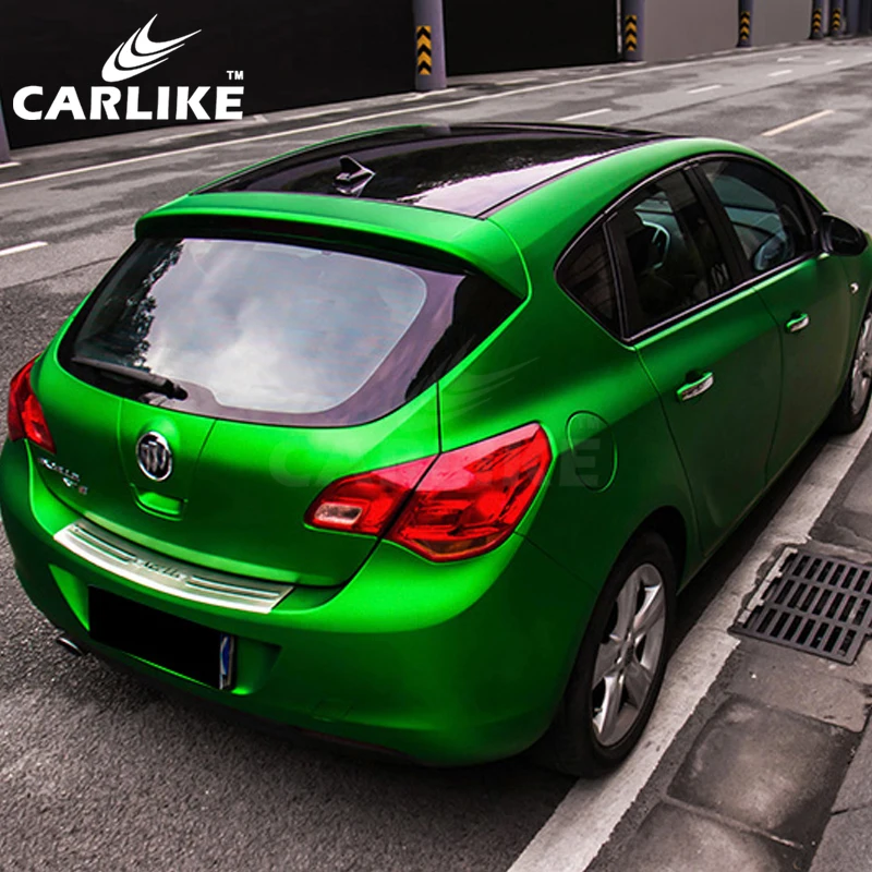 CARLIKE CL-CM-02 хром матовый зеленый воздух Бесплатная украшение автомобиля виниловая