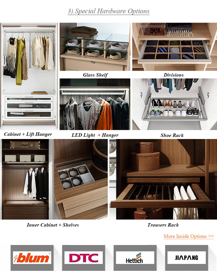 Cheap Price Custom Black Color Wood Builtin Wardrobe Closet Modern Bedroom Built In Wardrobes