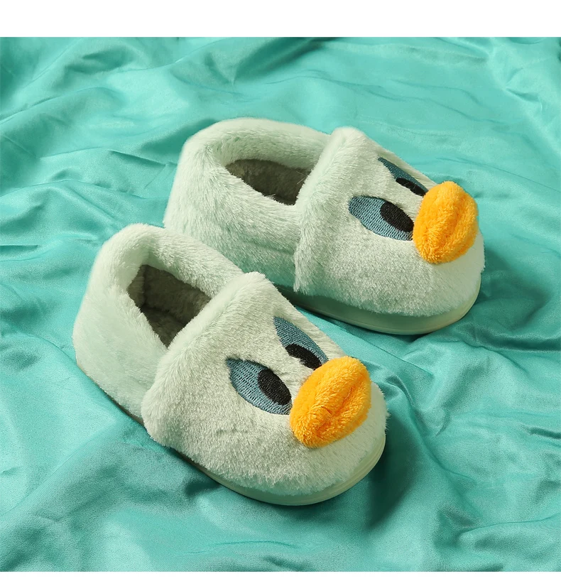 Зимние Симпатичные детские недорогие повседневные хлопковые тапочки нового дизайна для отдыха