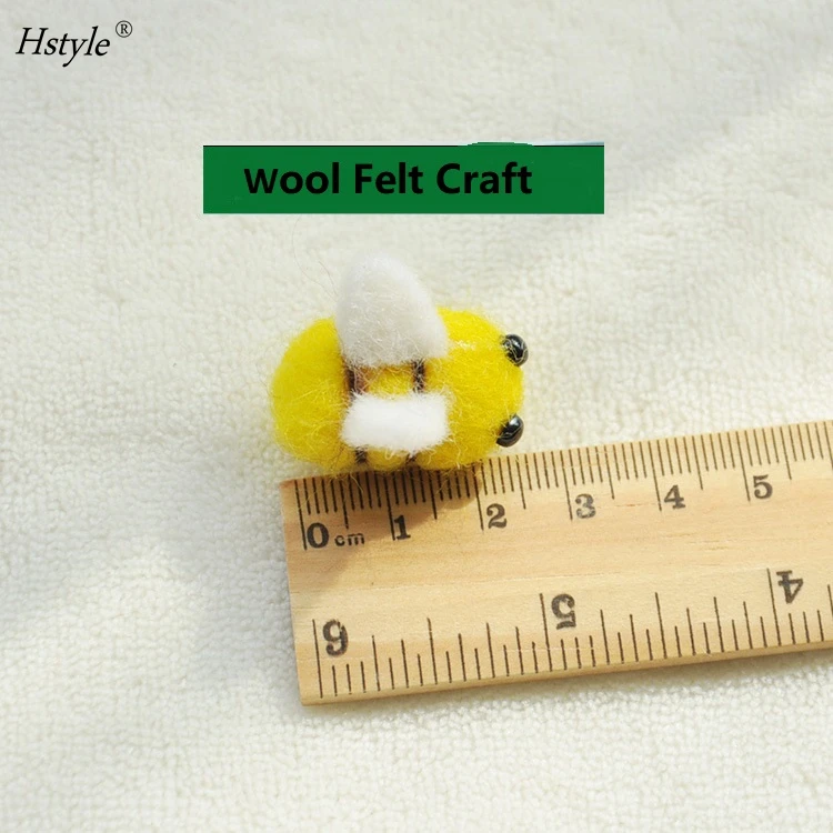 Hstyleフェルトミツバチのための工芸品ウールぬいぐるみ蜂のための