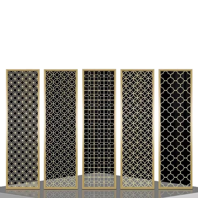 Traditional Design Laser Cut Aluminum Alloy Screen Decorative Metal Panel for Outdoor Garden Art and Steel Privacy Screen