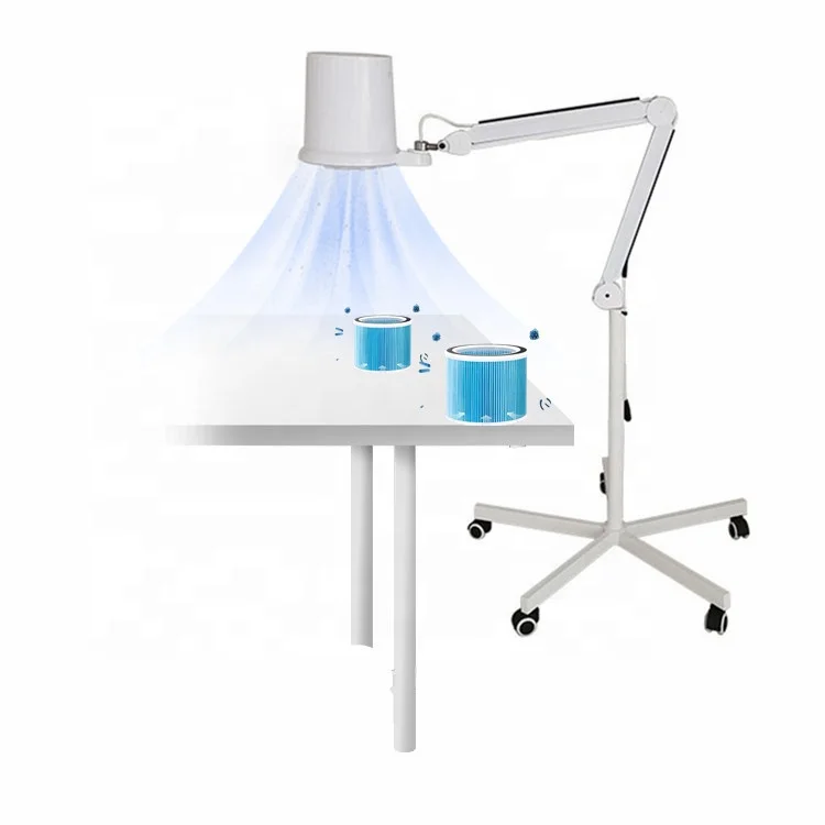product top suction 110w nail dust collector overhead table mounted nail dust extractor for nail salon gel acrylic filing dust removal-14