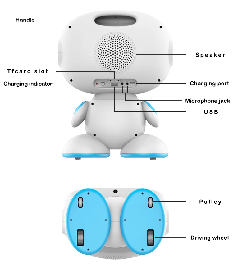 Intelligent Playing Kids Smart Educational Robot Educational Toy Robot