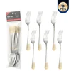 Fork 6Pcs Gold Color