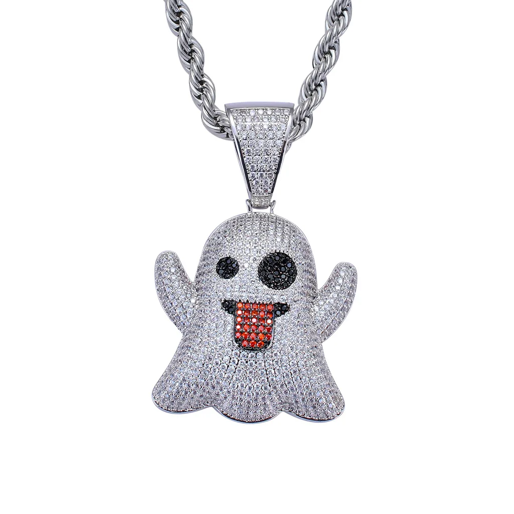 ghost diamond pendant