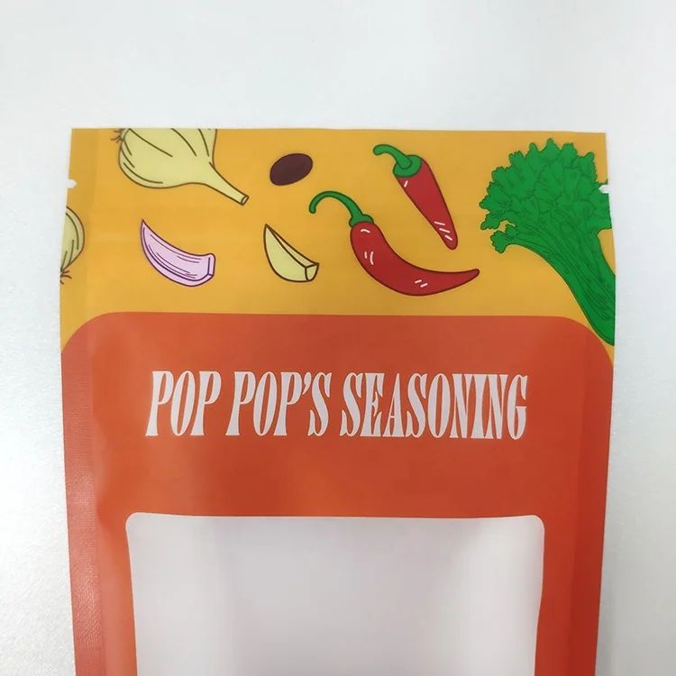 Custom Laminate Plastic Pouch Spicy Spices Packing Material Condiments