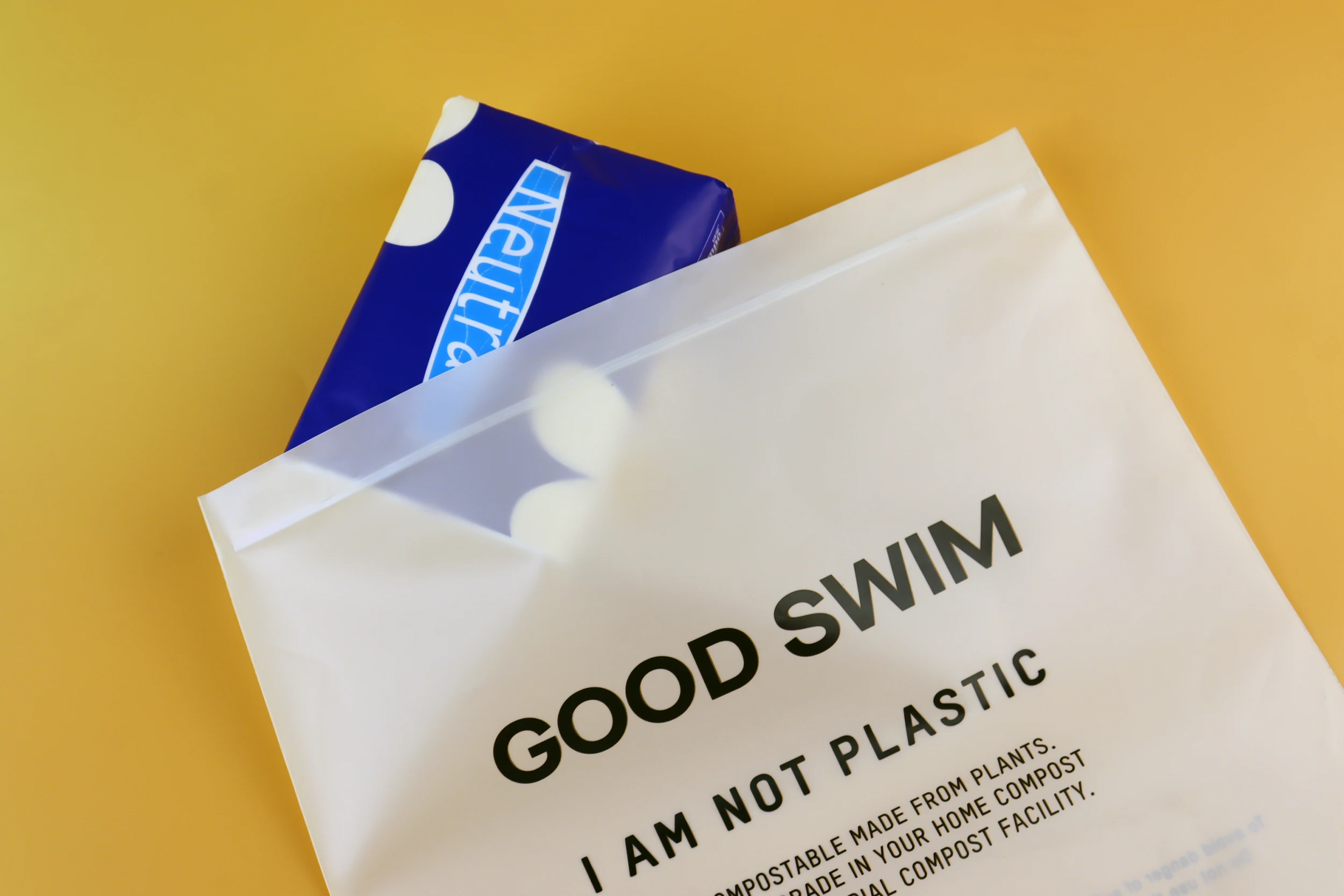 100biodegradable Pla+pbat Resealable Frosted White Packaging Bag Zip