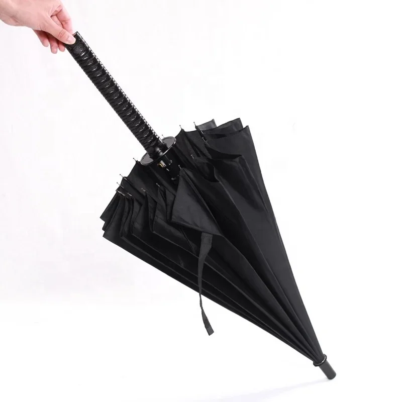 Cool Lemon Parapluie Pliable Japonais avec poignée Katana - Coupe-Vent