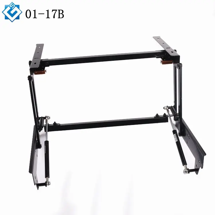 Saving Space Extension Laptop Table Part With Hinged Storage Furniture Diy Elevator Coffee Table With Sofe Lock Mechanism
