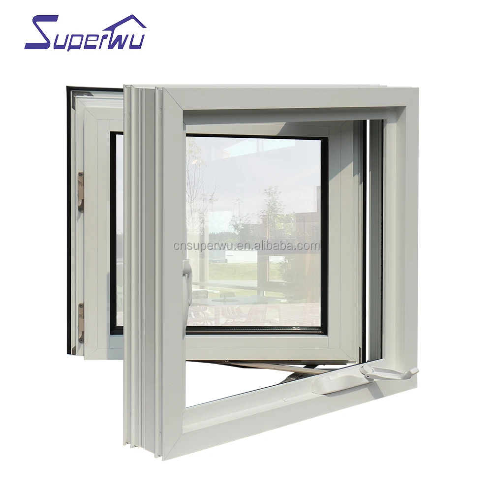 Swing french window EU market high quality  high energy saving aluminium wood  casement tempered safety glass