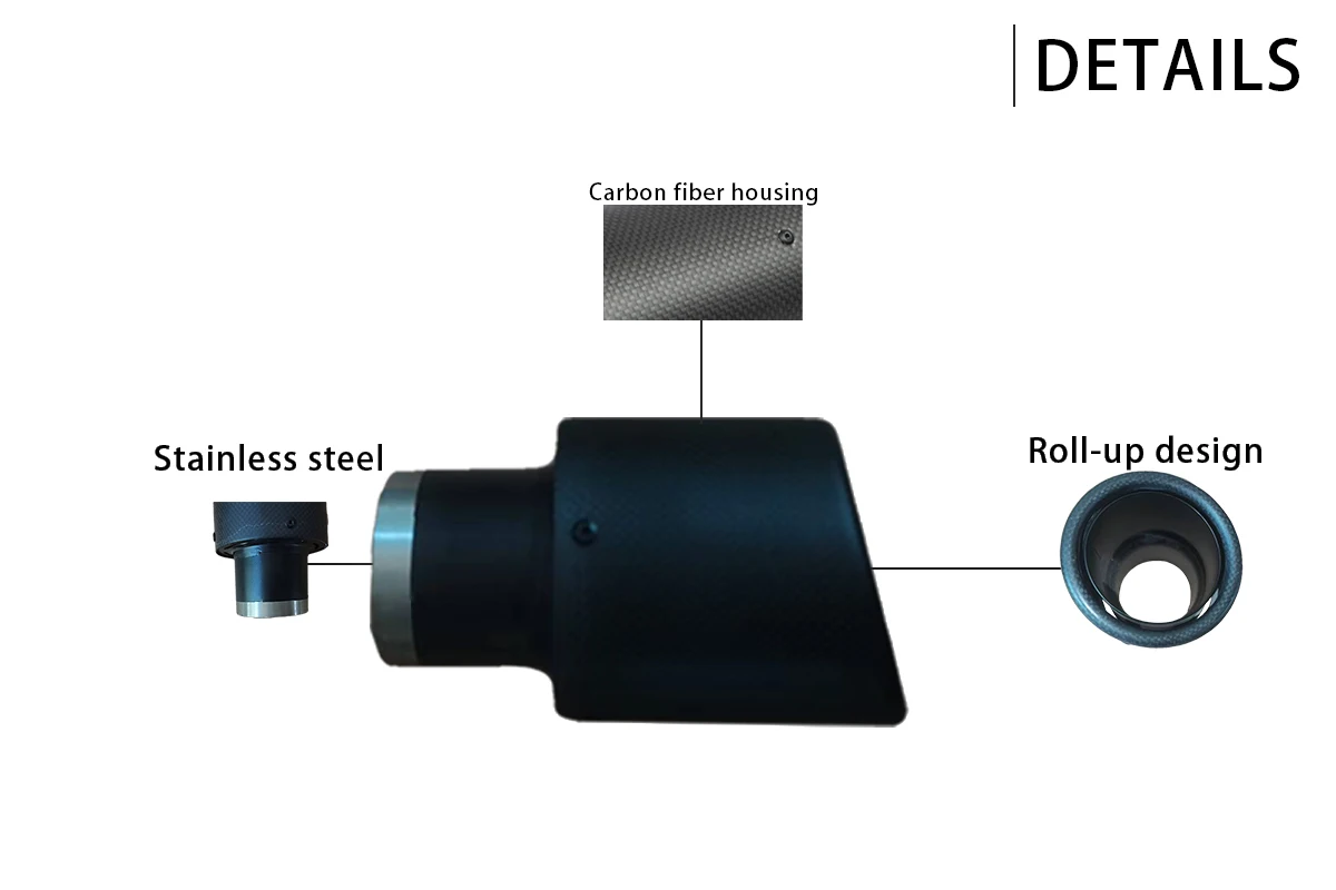 Carbon Fiber Exhaust Tips And Led Exhaust Muffler Tips From Factory