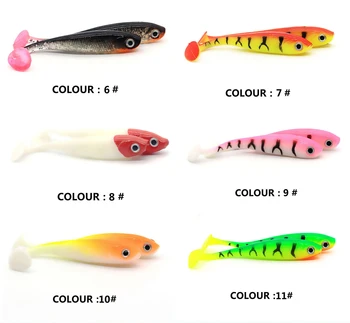 Cheery WT30 T-tail Soft Fishing Lures 7cm/2.1g Shad Artificial Soft Bait Jig Head Fishing Silicon Rubber Soft Bait – Soft Lure – view 5