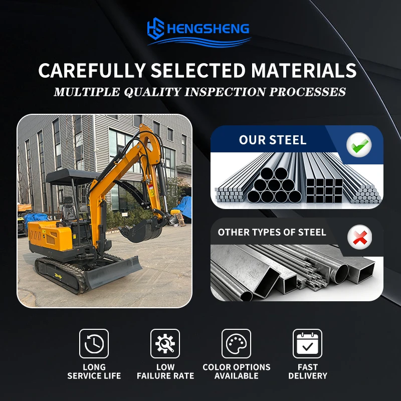 CE/EU/EPA Certified HS-30 Crawler Mini Excavator EPA Engine 2.5Ton Laidong 0.046m³ Bucket Capacity Cost-Effective Free Shipping