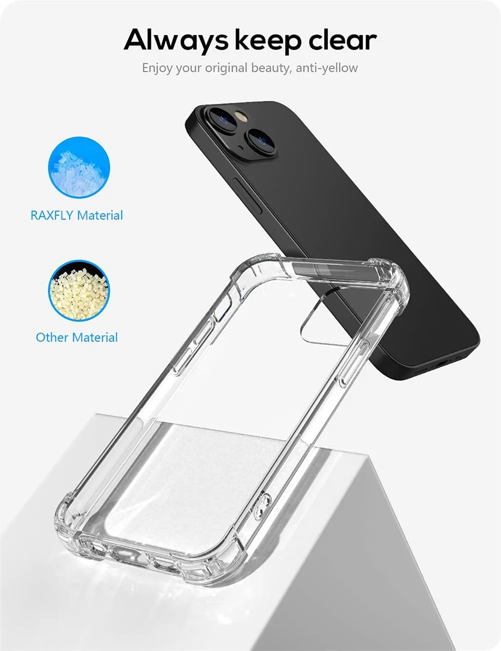 Simple Transparent Airbag For Iphone 14 13 12 11, Anti-drop Silicone Soft  Shell Protective Case - Temu Bahrain