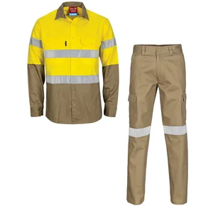 Wholesale Customized Hi Visibility Construction Safety Clothe Work wear Reflective Work Uniform