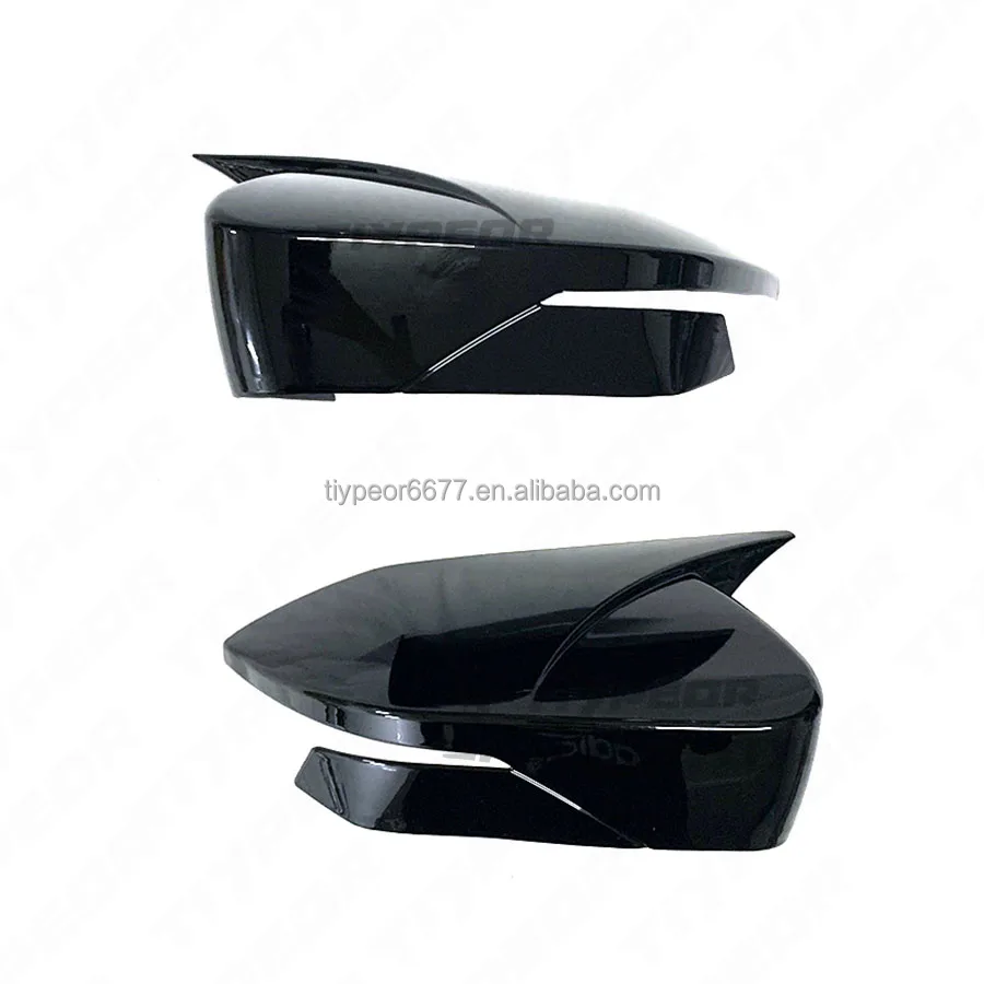 product gloss black rearview door mirror cover cap for chinese changan rv   exterior body kits accessories-5