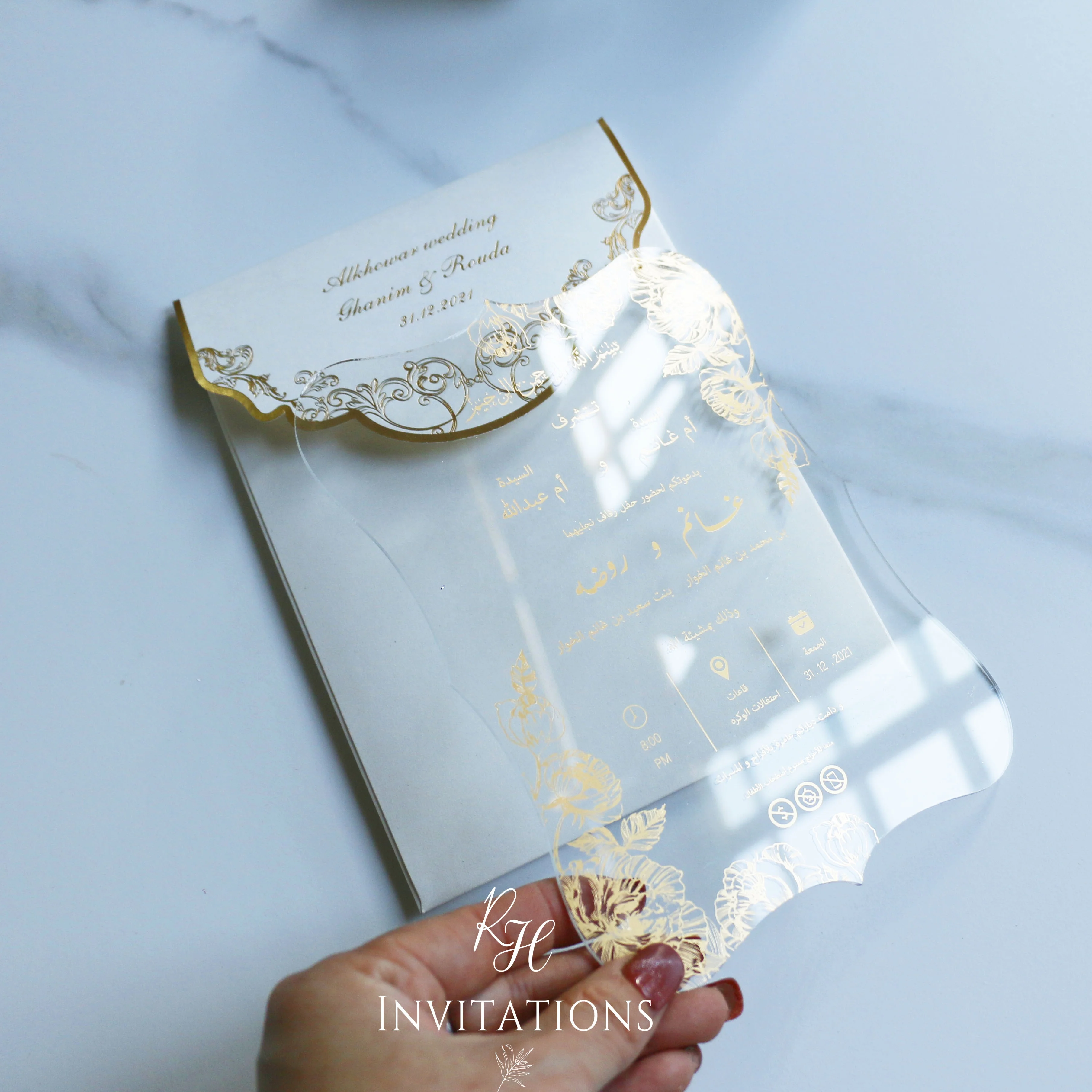 Free Shipping Acrylic Wedding Invitation Personalized Acrylic Wedding Cards  Convite De Casamento Acrylic Invitations Wholesale - Cards & Invitations -  AliExpress