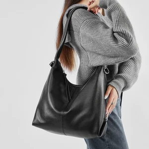 Wholesale Women's Elegant Retro Leather Messenger Shoulder Bag High-quality Ladies Handbags Large Capacity Tote Bag