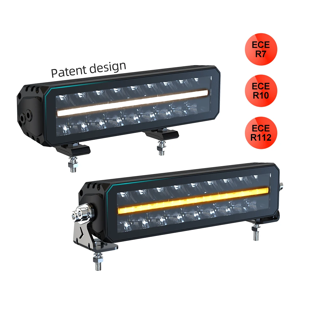 AUXTINGS Barre Lumineuse LED à Une Rangée De 30 W De 30,5 Cm Avec