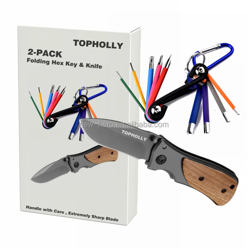 Outdoor Sport Repairing Folding Hex Allen Key Set Gift Folding Hunting