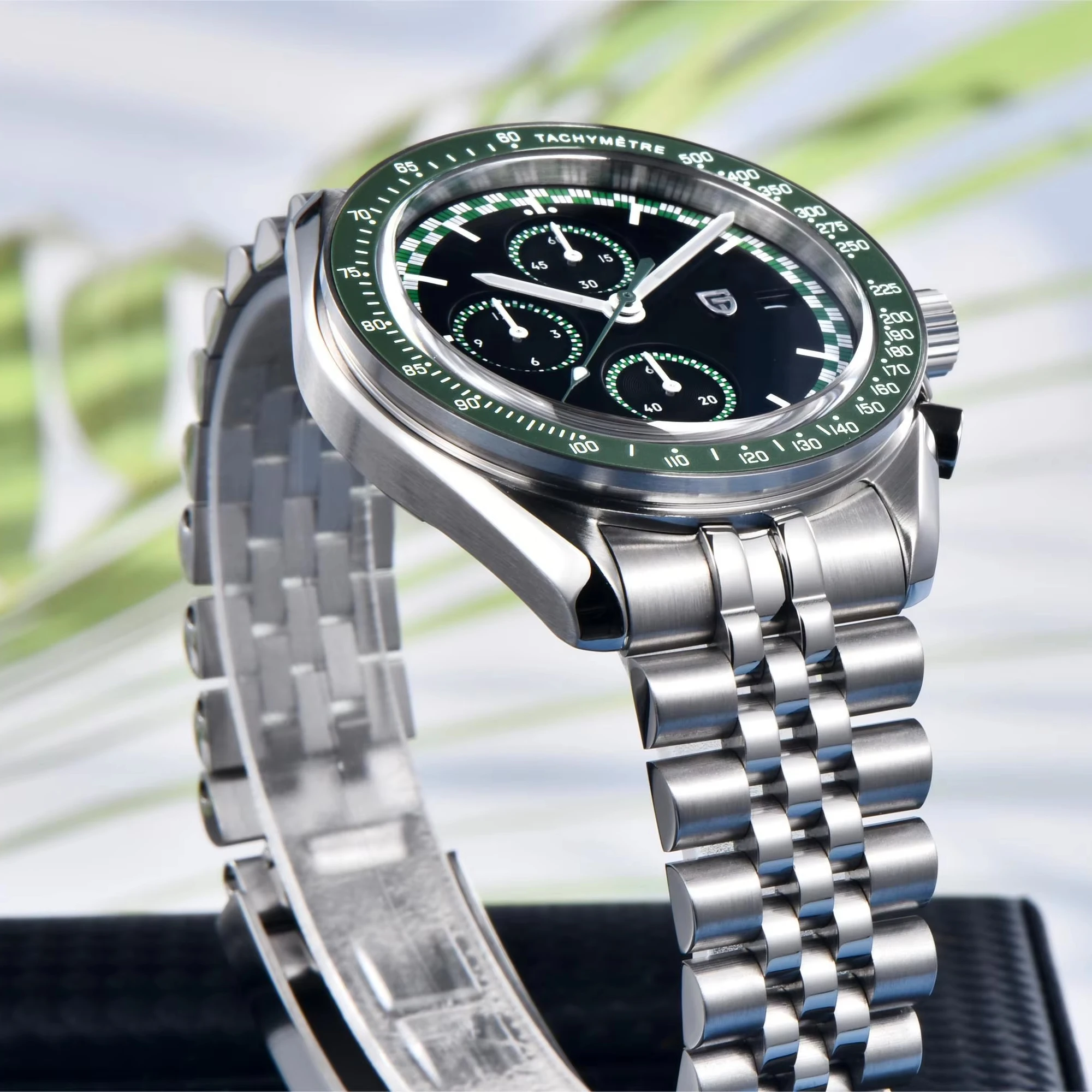 PAGANI DESIGN Men's Chronograph Waterproof Sport Watch, Auto