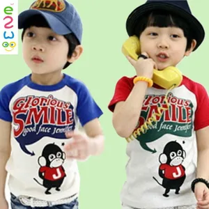Kid Boys Short Sleeve Printed Sports Handsome T Shirt From Online Store