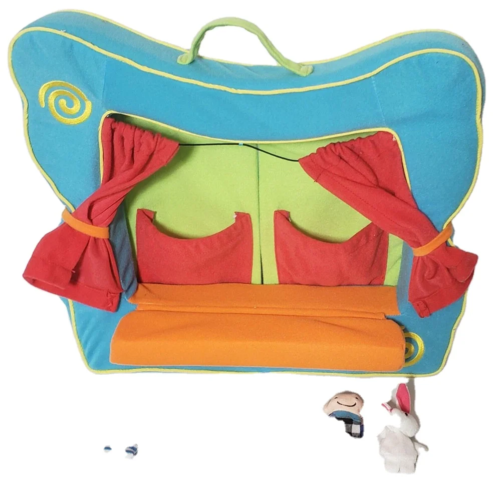 1335 настольная игрушка кинотеатр куклы на палец шоу мягкий плюшевый Кукла-театр