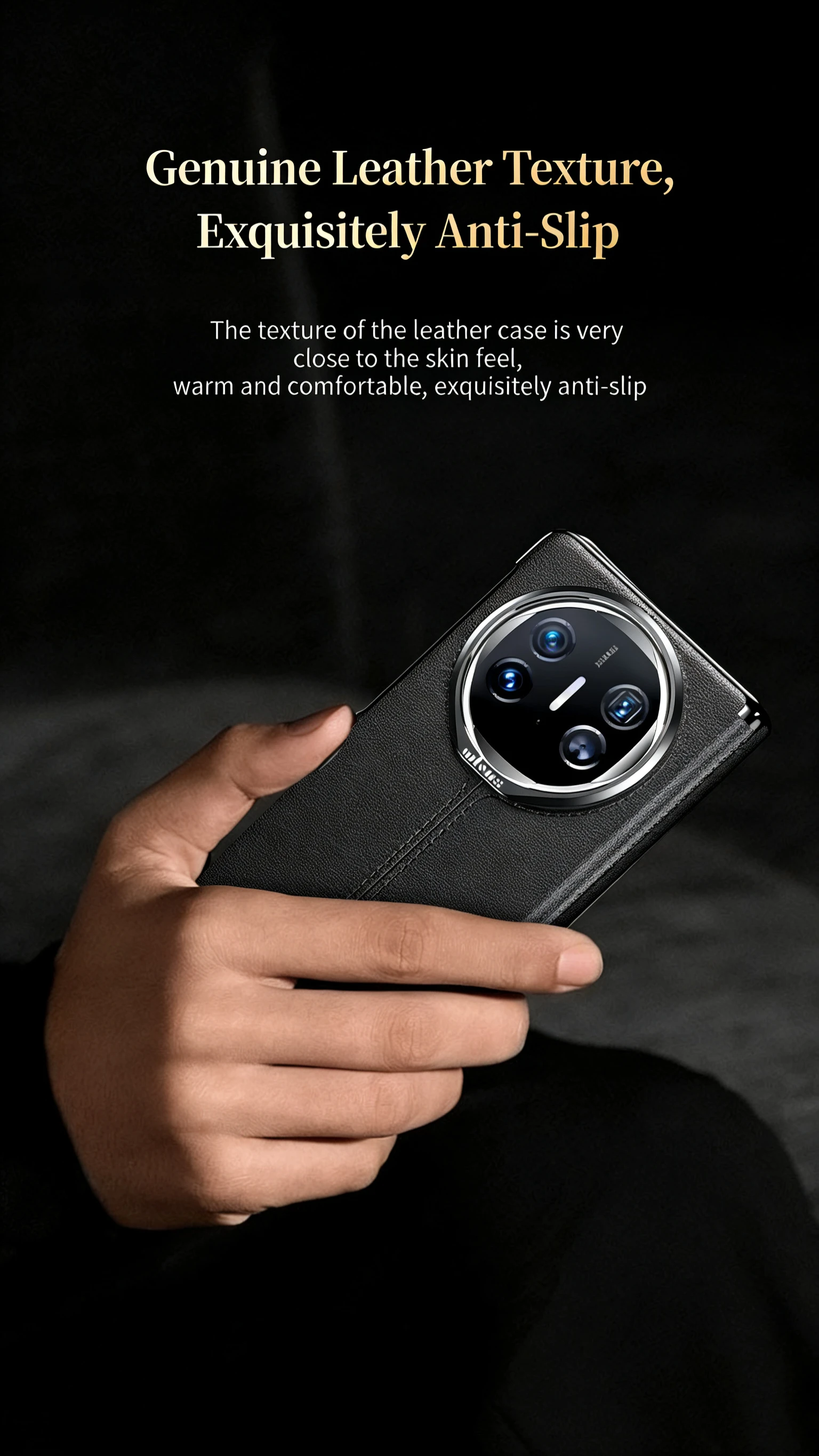 product upgraded 4 in 1 leather case with magnetic stand genuine leather drop protection and axial protection for huawei mate x6-5