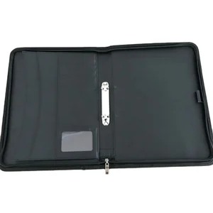 Popular Portable Business File A4 Case Fireproof Expanding Document Bag Zipper for Office School Travel Safety Made Leather